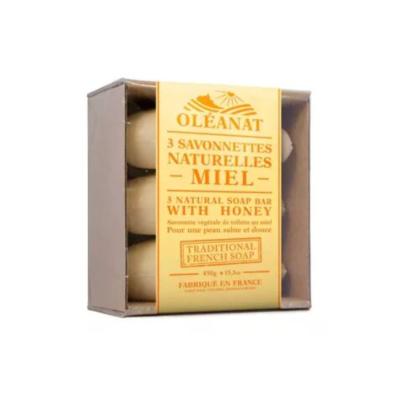 Trio de savonnettes artisanales Miel Oléanat (3 ×150 g)